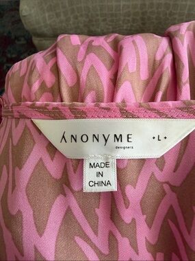 Societe Anonyme Pink and Brown Mini Dress